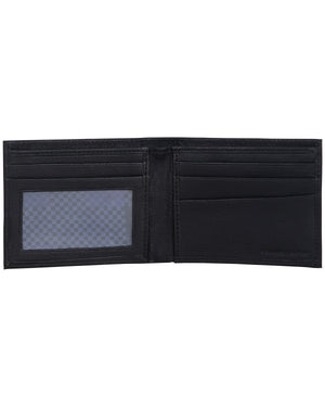 Archway Mod Stripe Leather Bifold Wallet - Black