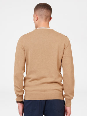 Signature Knitted Crew Neck - Stone