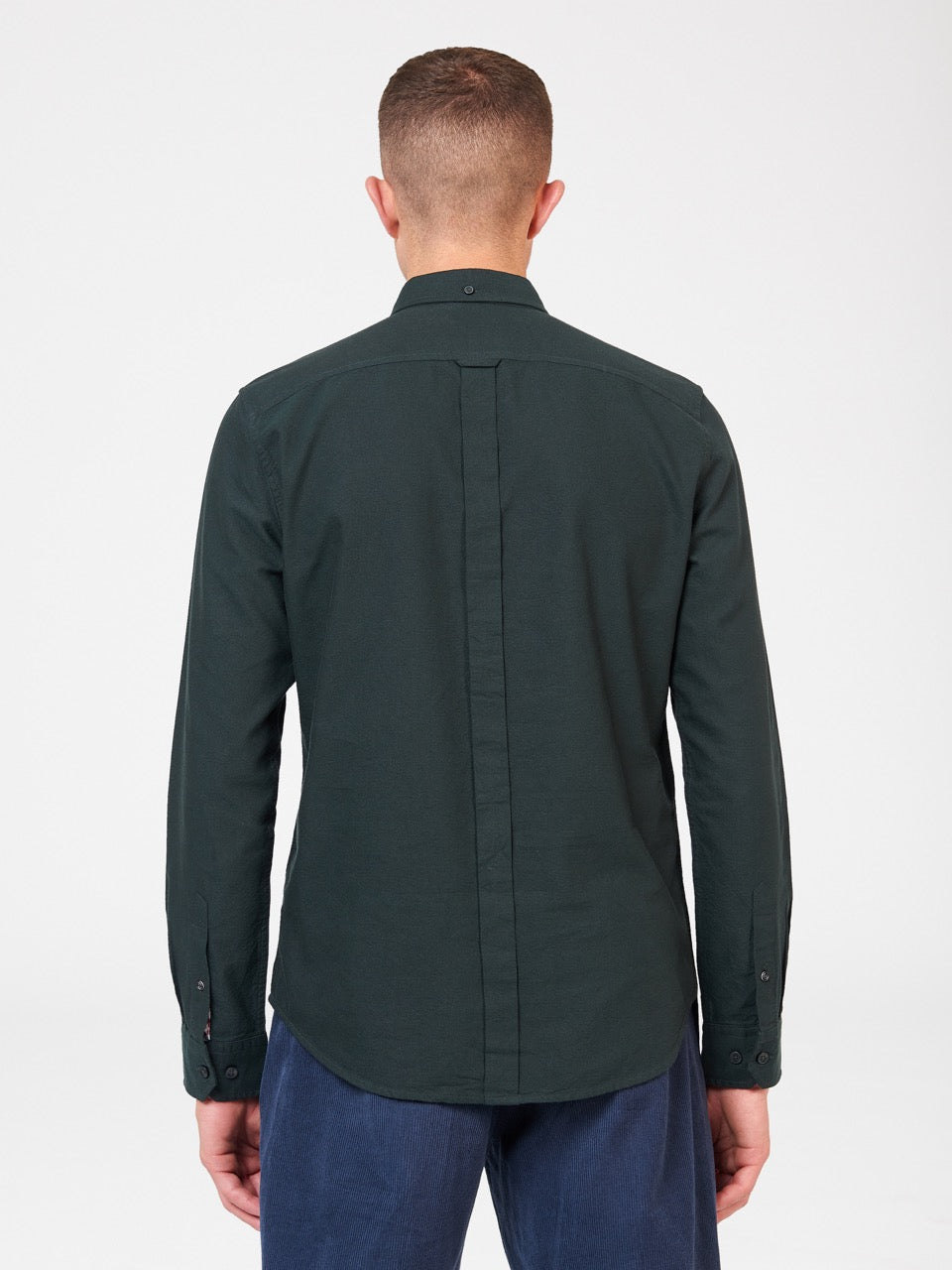 Signature Organic Long-Sleeve Oxford Shirt - Dark Green - Ben Sherman