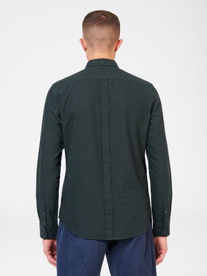Signature Organic Long-Sleeve Oxford Shirt - Dark Green