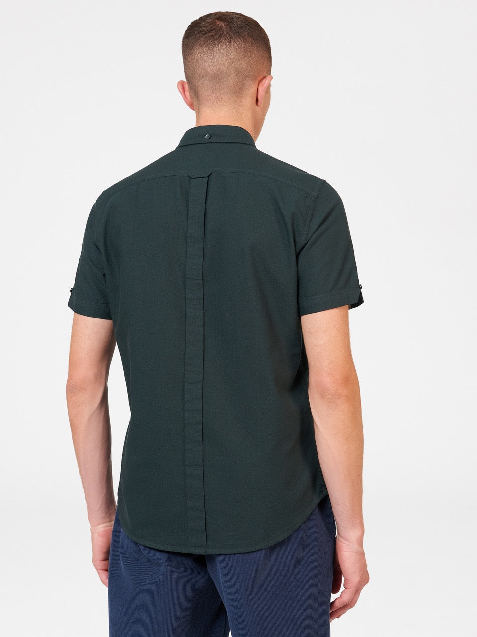 Short-Sleeve Signature Oxford Shirt - Dark Green