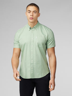 Signature Short Sleeve Oxford Shirt - Grass Green
