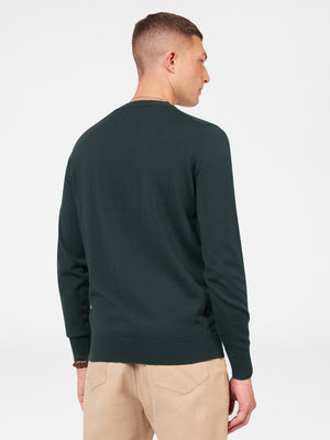 Signature Merino Crewneck Sweater - Dark Green
