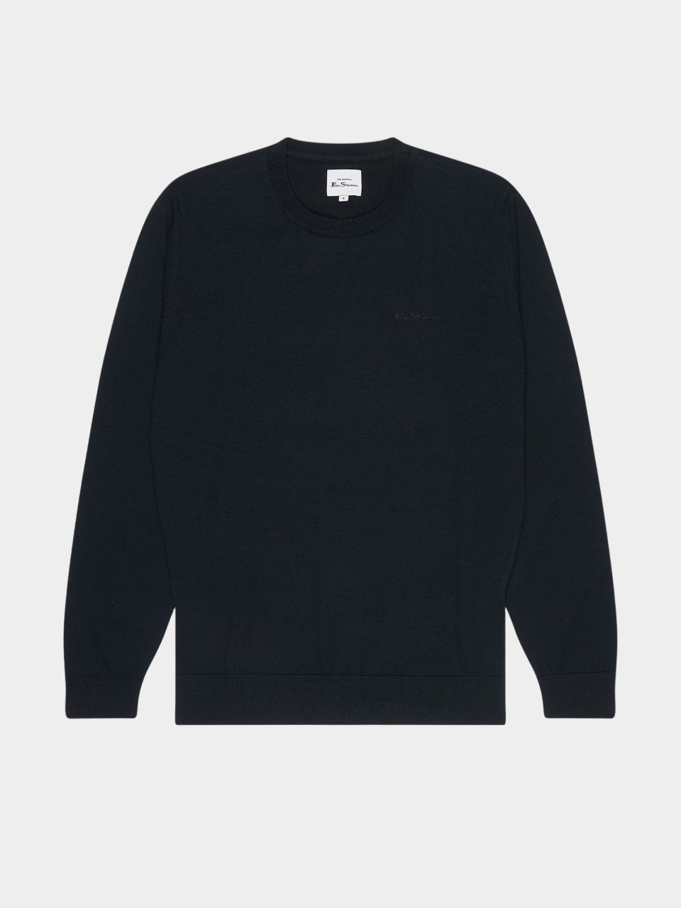 Signature Knit Crewneck Sweater - Black - Ben Sherman