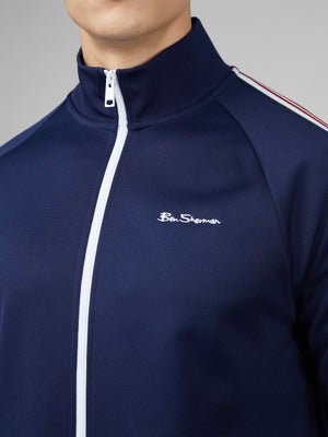 Signature Taped Tricot Track Top - Marine