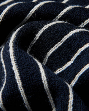 Jacquard Stripe Knit Cardigan