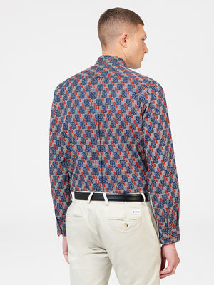 1950s Checkerboard Print Shirt