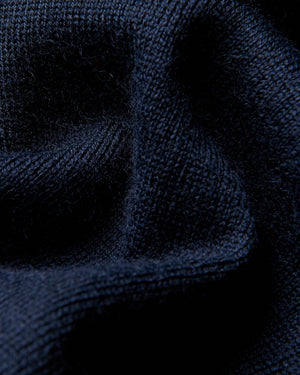 Merino Knit Half-Zip Sweater - Dark Navy