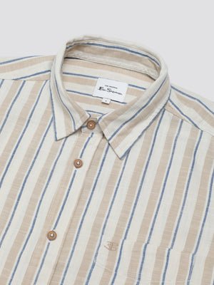Signature Mod Stripe Shirt - Fog