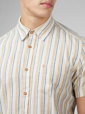 Signature Mod Stripe Shirt - Fog