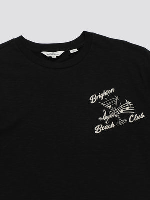 Signature Brighton Beach Club Tee - Black
