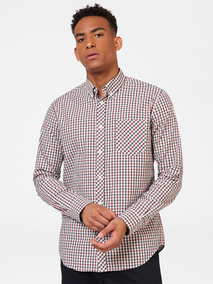 Signature Long-Sleeve House Check Shirt - Red