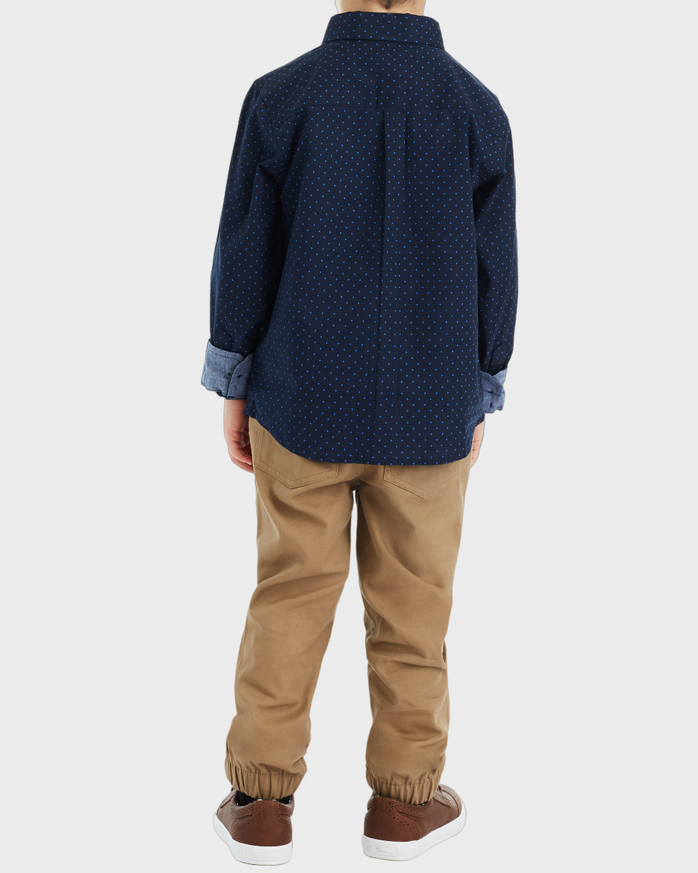 Boys Button-Down Shirt & Pant Set (Sizes 2T-4T)