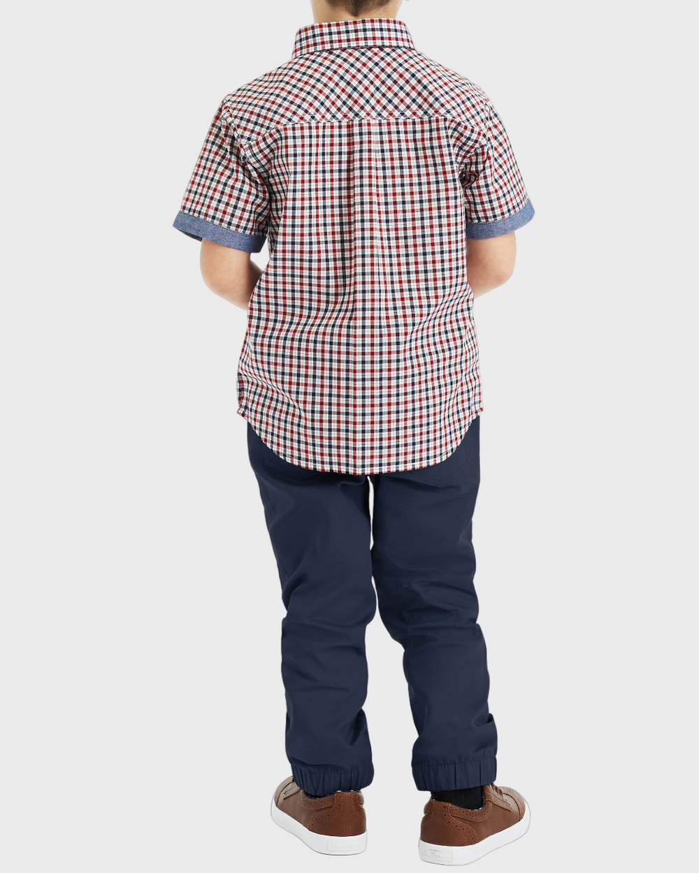 Boys Button-Down Shirt & Pant Set (Sizes 4-7)