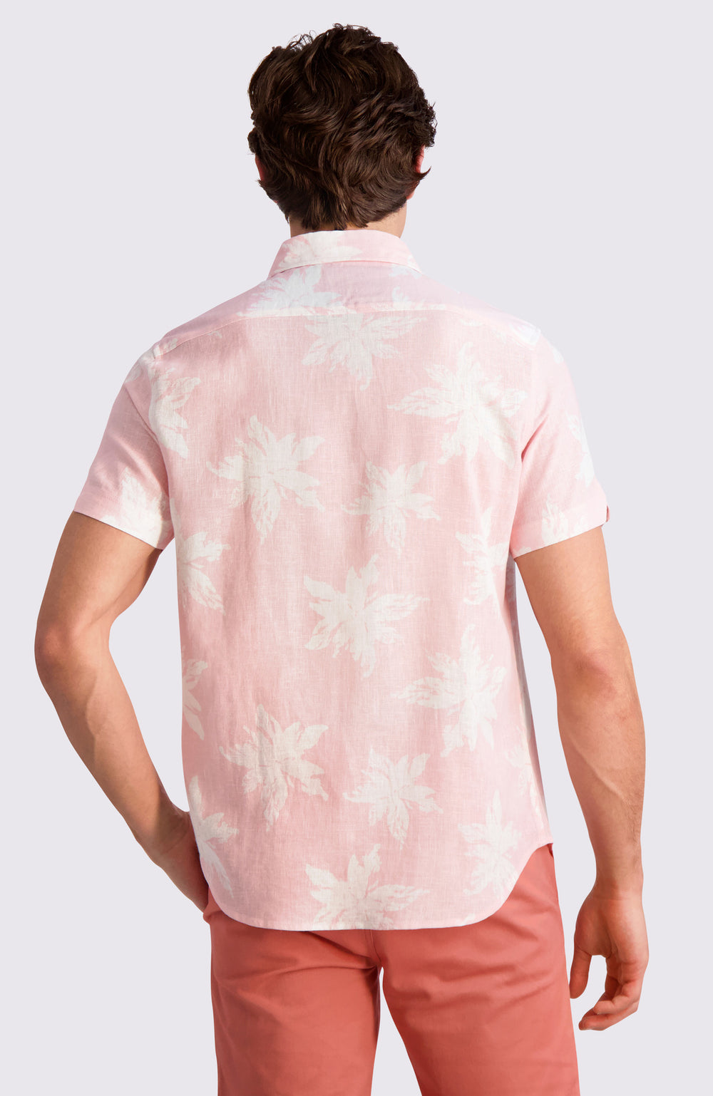 Exploded Flower Print Shirt - Light Pink