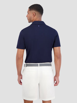 Solid Air Pique Sports Fit Polo - Navy