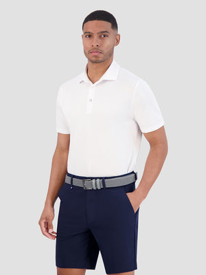 Solid Air Pique Sports Fit Polo - White