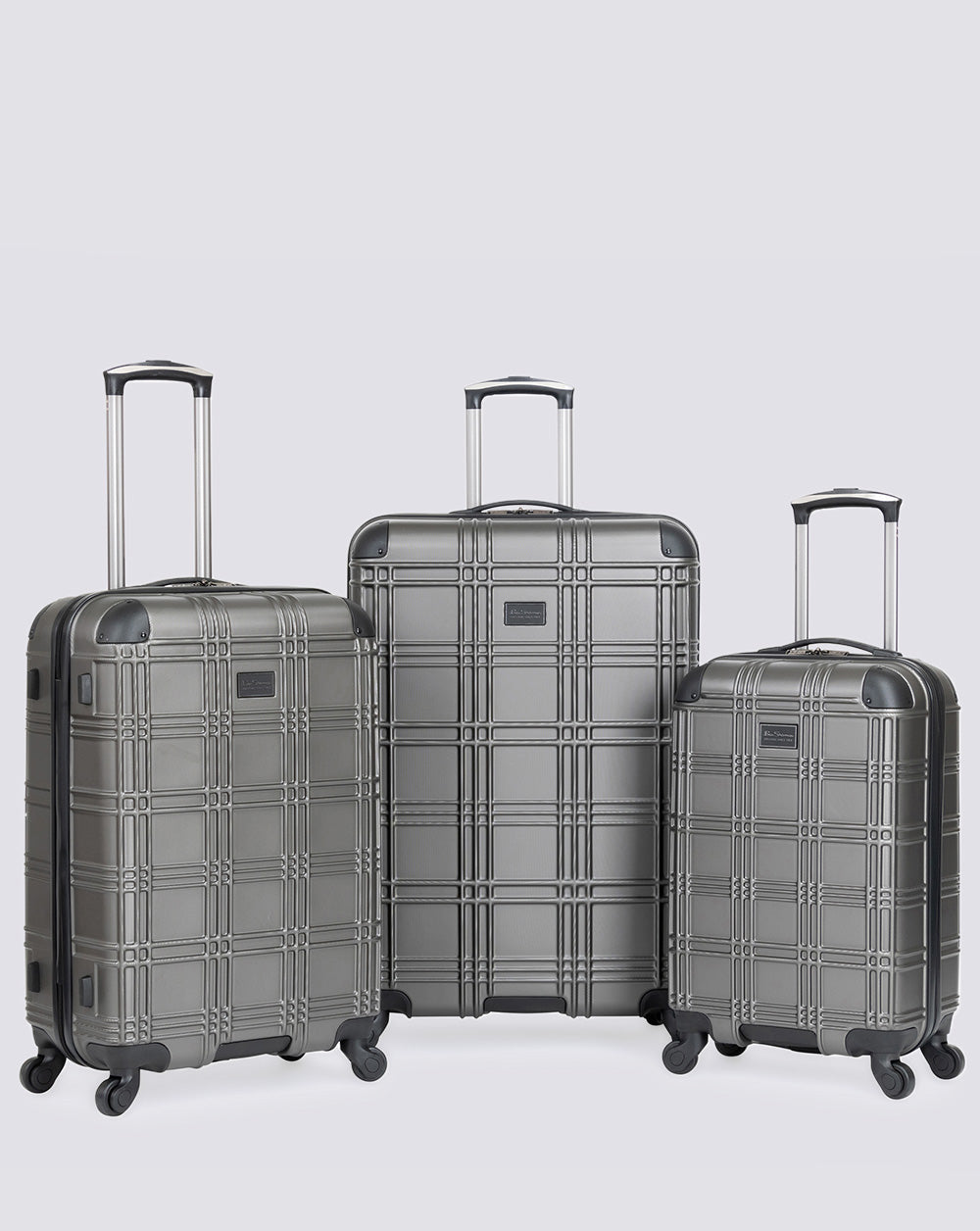 Nottingham 3-Piece Hardside Luggage Set - Charcoal