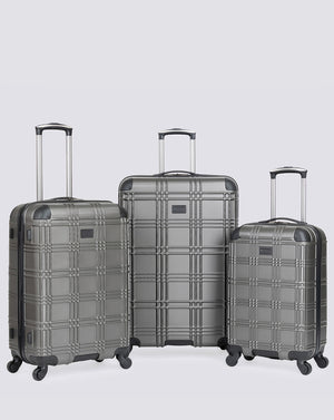 Nottingham 3-Piece Hardside Luggage Set - Charcoal