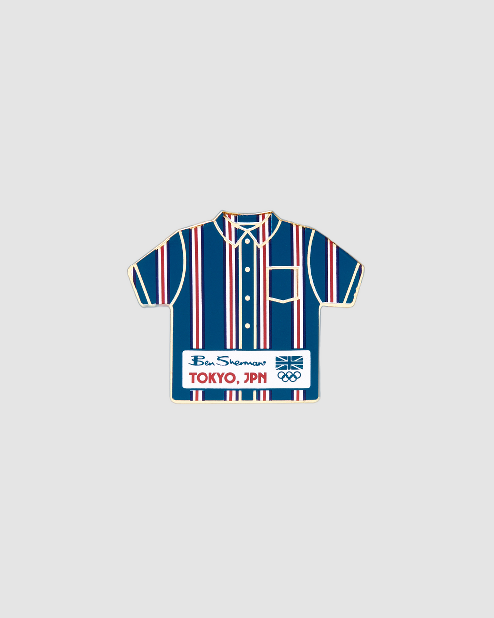 Team GB Union Stripe Shirt Pin
