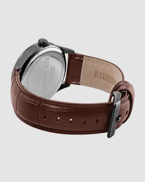 Signature Harrison City Leather Watch 42mm