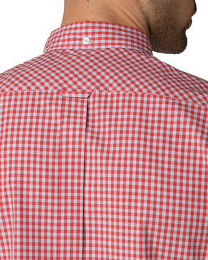 Long-Sleeve Gingham Shirt - Letterbox Red