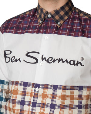 Ben Sherman x House of Holland Digitally Printed Check Shirt