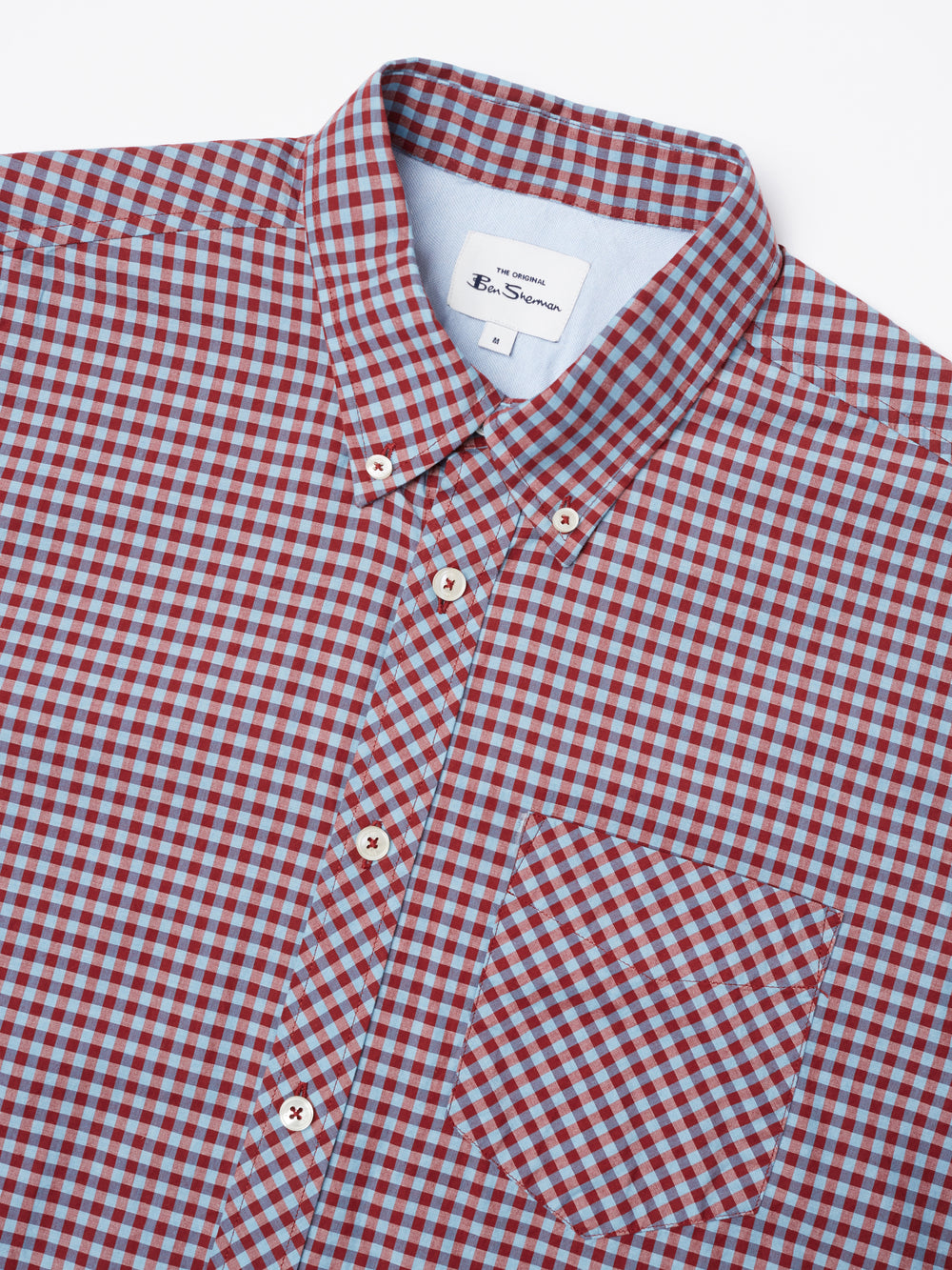 Signature Long-Sleeve Gingham Shirt - Claret
