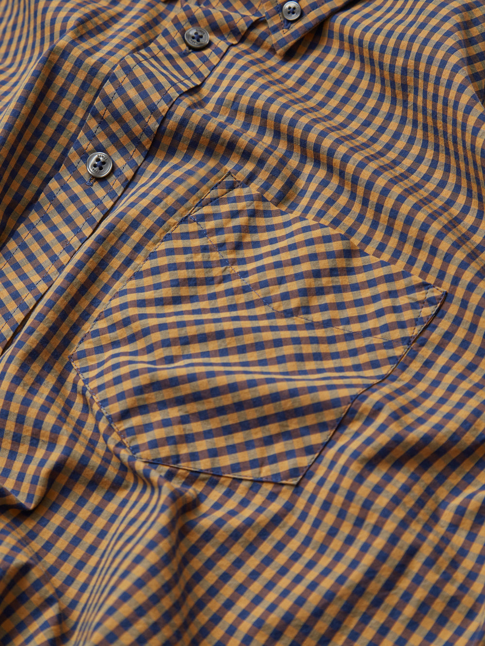 Signature Long-Sleeve Gingham Shirt - Ochre
