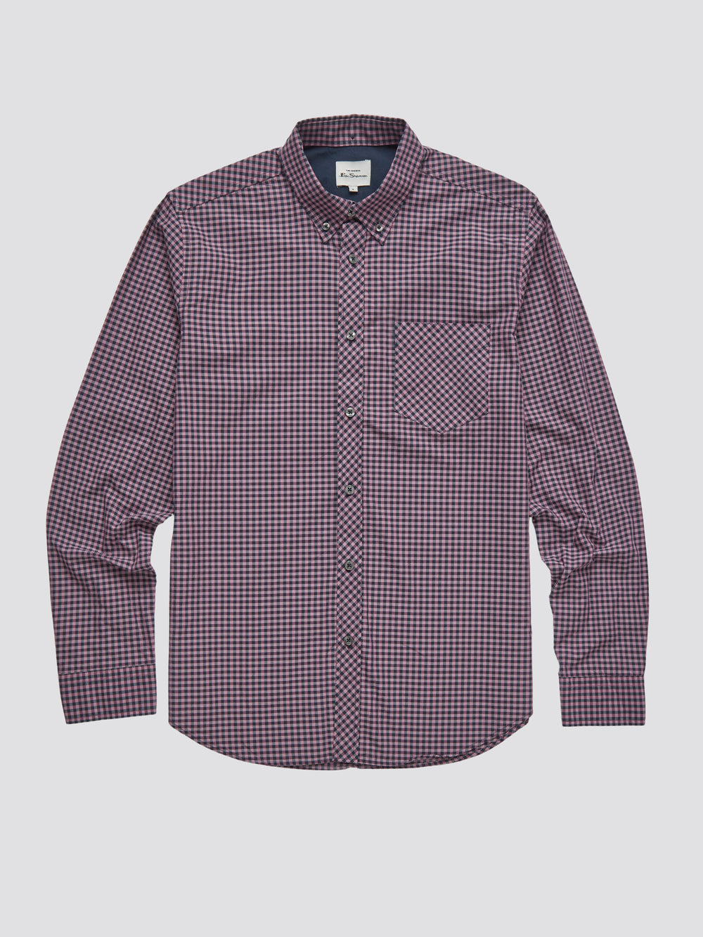 Signature Long-Sleeve Gingham Shirt - Violet