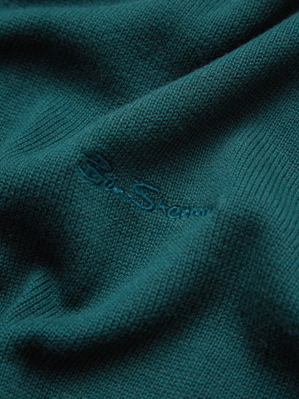 Signature Knit Crewneck Sweater - Ocean Green