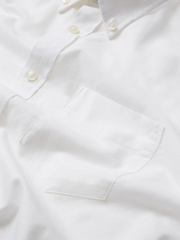 Signature Organic Long-Sleeve Oxford Shirt - White - Ben Sherman