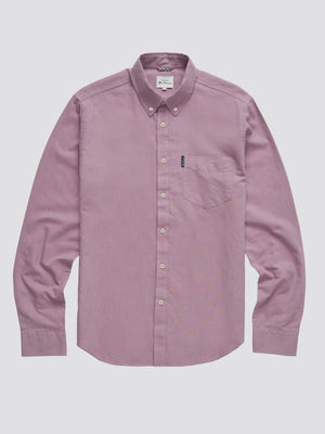 Signature Organic Long-Sleeve Oxford Shirt - Grape
