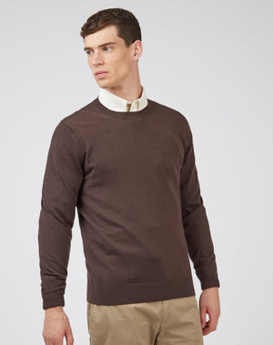 Signature Knit Crewneck Sweater - Peat