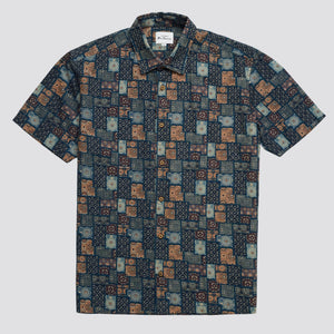 Geo Eastern Tile Print Short-Sleeve Shirt
