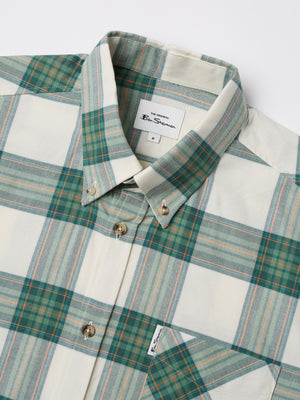 Oxford Tartan Check Long-Sleeve Shirt - Hunter Green