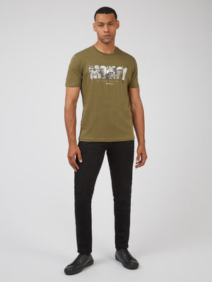 Organic Jersey Culture Graphic Tee - Camouflage