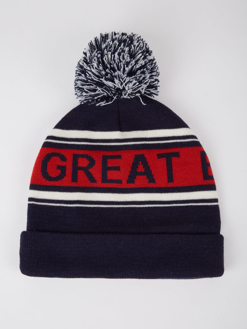 Team GB, Ben Sherman, Winter Beanie, Official 2022 Winter Olympics, Limited Edition Great Britain hat, Opening Ceremony Beijing, Navy, flat