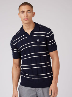 B by Ben Sherman Relaxed Knit Polo - Marine