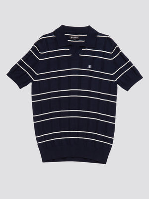 B by Ben Sherman Relaxed Knit Polo - Marine