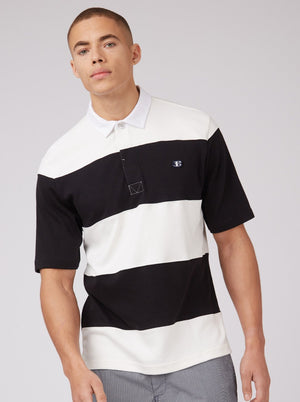 B by Ben Sherman Rugby Polo - Ivory