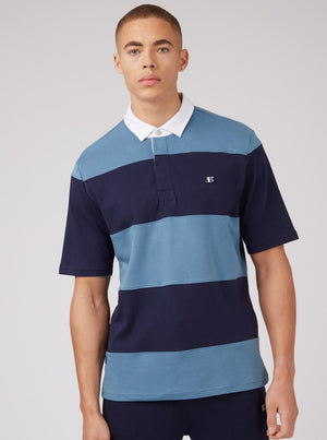 B by Ben Sherman Rugby Polo - Blue