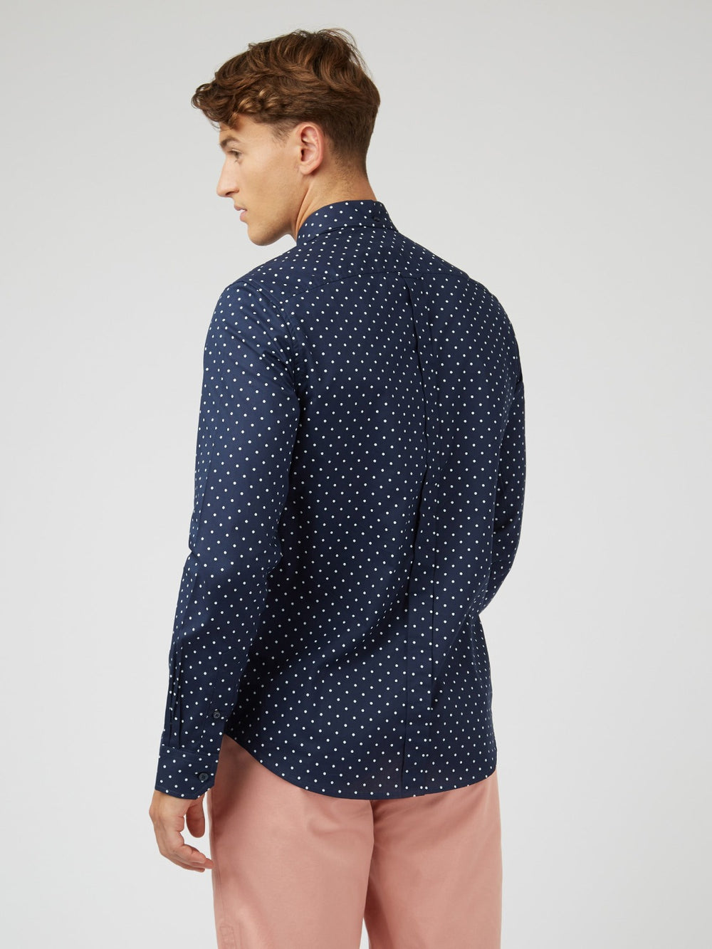 Ben Sherman Long Sleeve Classic Polka Dot Shirt Clothing, $85