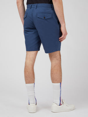 Signature Linen Shorts - Blue