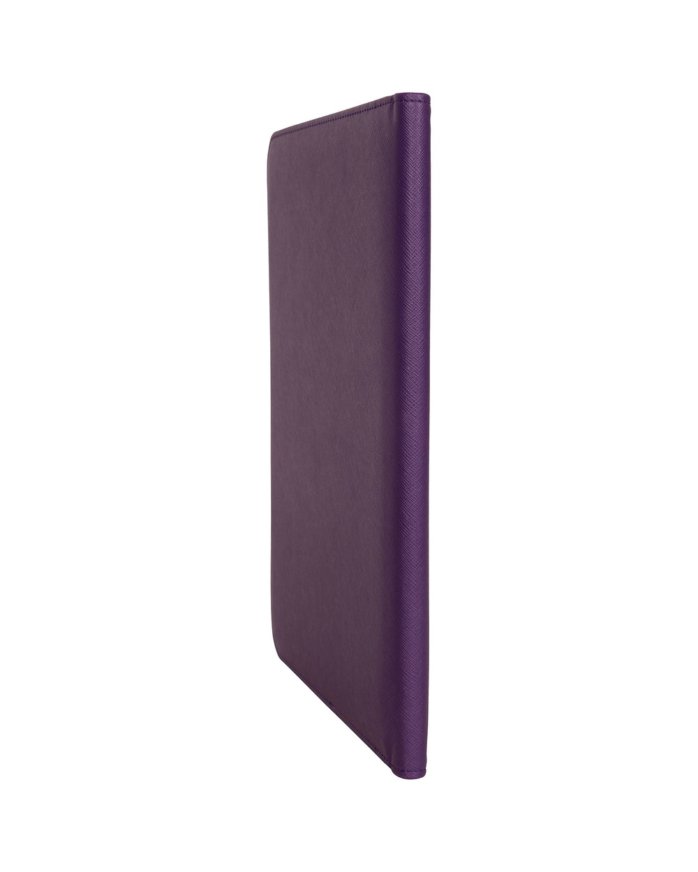 Saffiano Vegan-Leather Open-Style Classic-Size Bifold Writing Pad - Purple