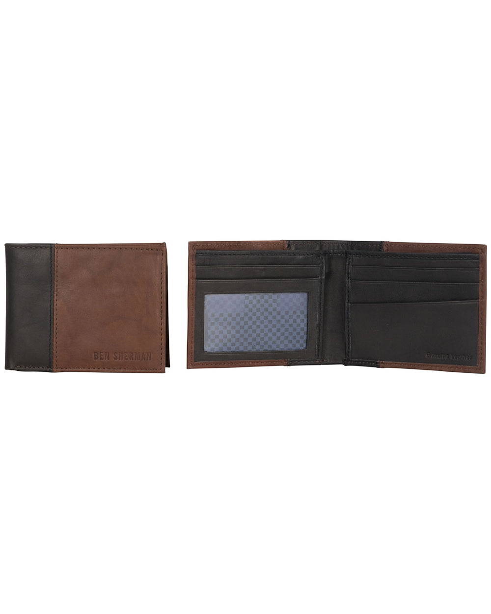 Crayford Colorblock Crunch Leather Bifold Five-Pocket Wallet