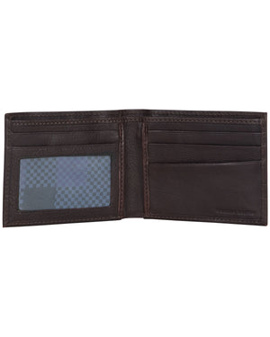 Archway Mod Stripe Leather Bifold Wallet - Brown