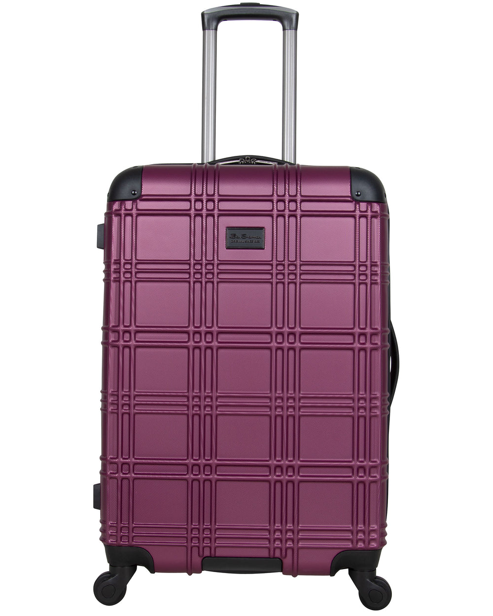 Nottingham 3-Piece Embossed Hardside Luggage Set - Raspberry