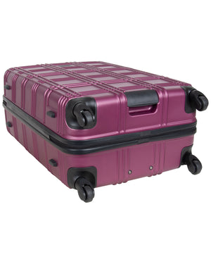Nottingham 3-Piece Embossed Hardside Luggage Set - Raspberry