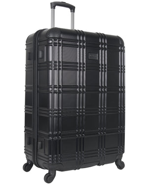 Nottingham 3-Piece Embossed Hardside Luggage Set - Black